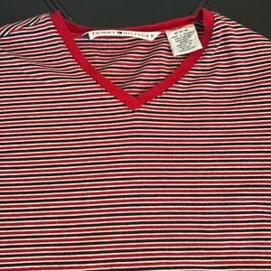 Tommy Hilfiger Navy/Red Women’s Striped Tee